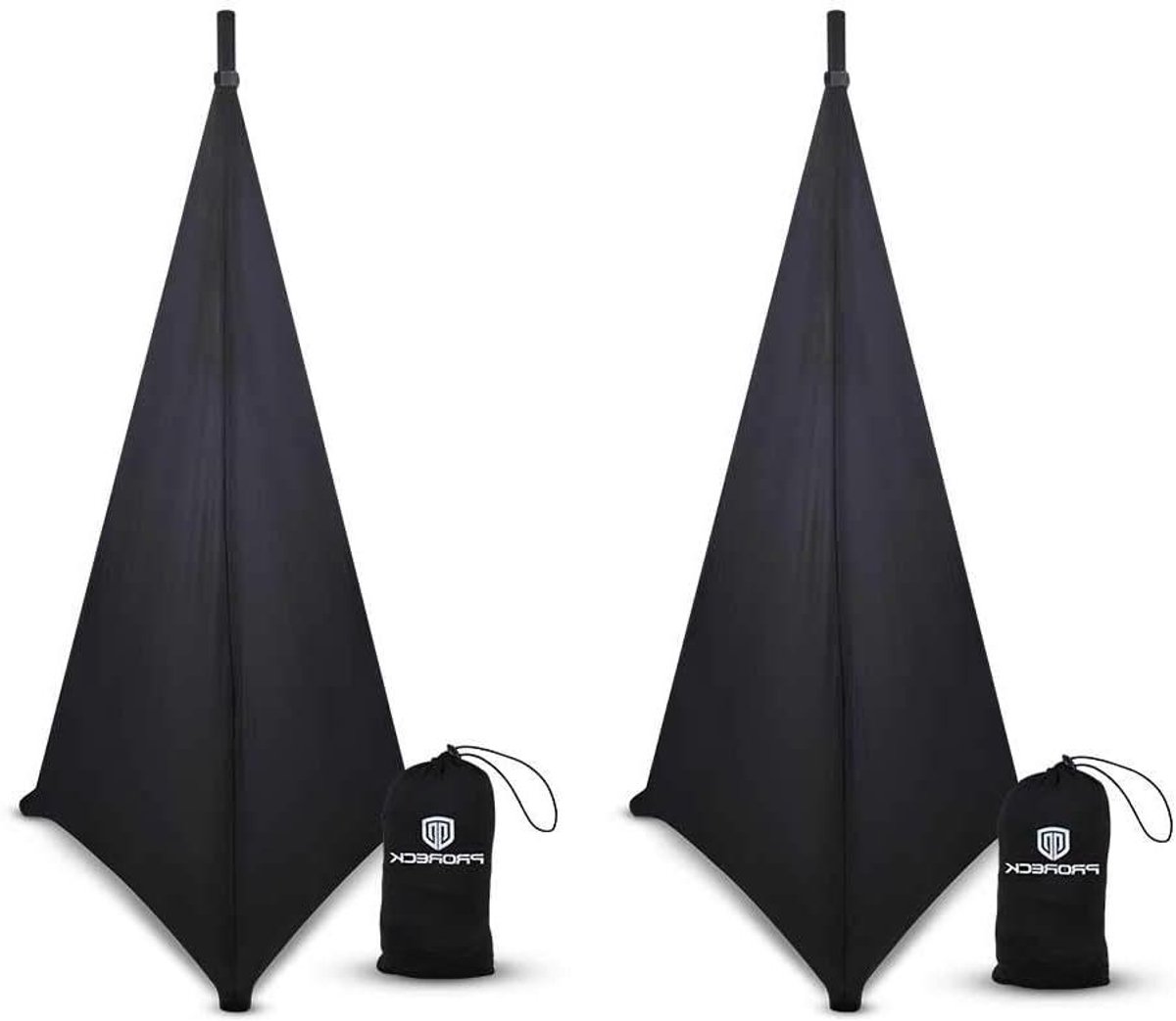 Speaker Covers - Speaker Skirts - Evenementen Aankleden - 360 Graden Dekking - 2 Stuks - Zwart