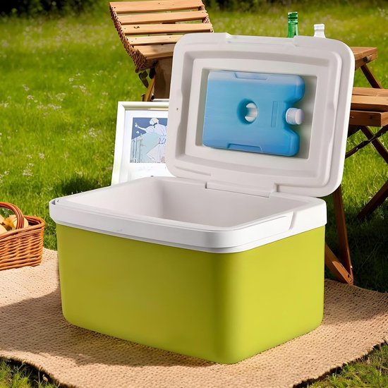 Ijsbox Koeler - Lekvrije Koelbox - Buitenactiviteiten - Handige Draagbaarheid - 6 Liter - Wit — afbeelding 2