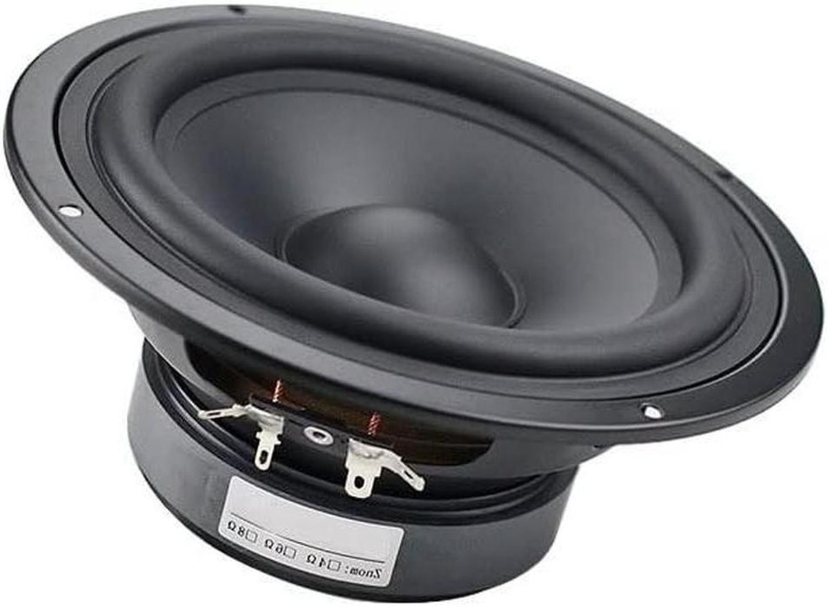 Woofer Bas Luidspreker - Reserve Speaker Unit - Muziek Afspelen - Verzonken Montage - 6.5 Inch - Zwart