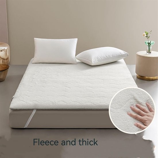 Tatami Futonmatras - Vloermatras Slaapmat - Comfortabel Slapen - Opvouwbaar en Oprolbare - 180 x 200 cm - Grijs — afbeelding 4
