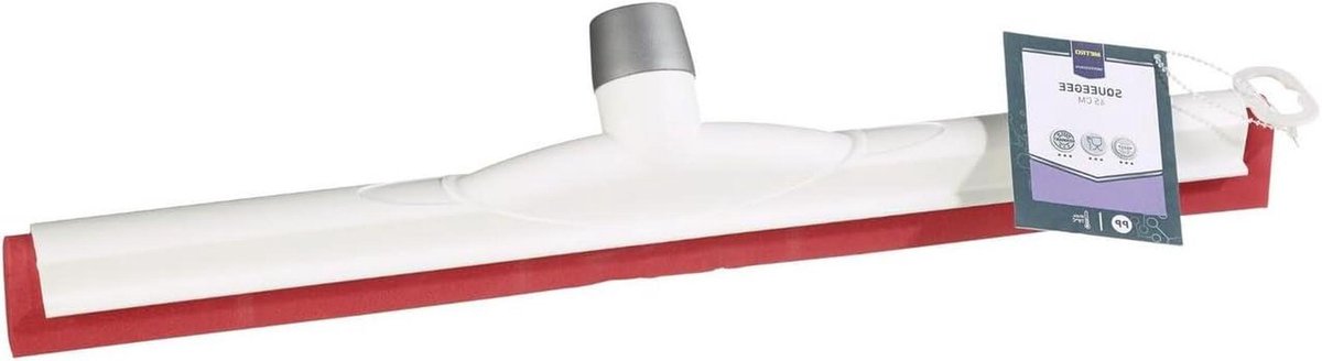 Raamwisser - Schoonmaakwisser Glasreiniger - Ramen Zemen - HACCP Gecertificeerd - 45 cm - Wit/Rood