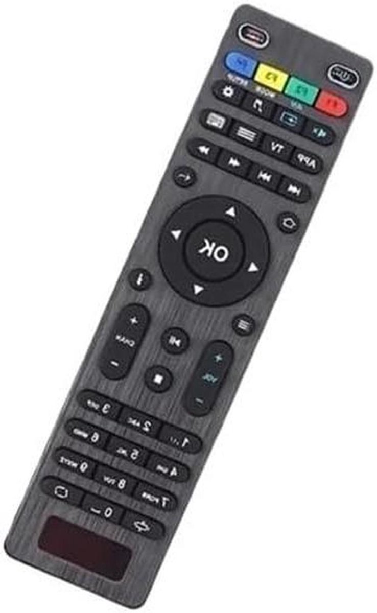 Afstandsbediening TV Box - Vervangende Afstandsbediening - IPTV Kijken - Geen Programmering Nodig - 17.5 cm - Zwart