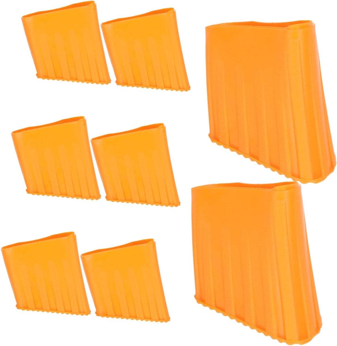 Telescopische Laddervoetafdekking - Ladderpootkussens Vervanging - Veilige Ladder Stabiliteit - Antislip Vloerbescherming - 5.00X4.50X2.50CM - Oranje