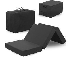 Arensberger Amalia logeerbed opvouwbaar matras 140x200 cm | 16 cm XXL NANOCELL® gelschuim | Opvouwbaar matras met draagtas | Opvouwbaar logeerbedmatras voor op de vloer, kinderen en kamperen | Opvouwbaar matras