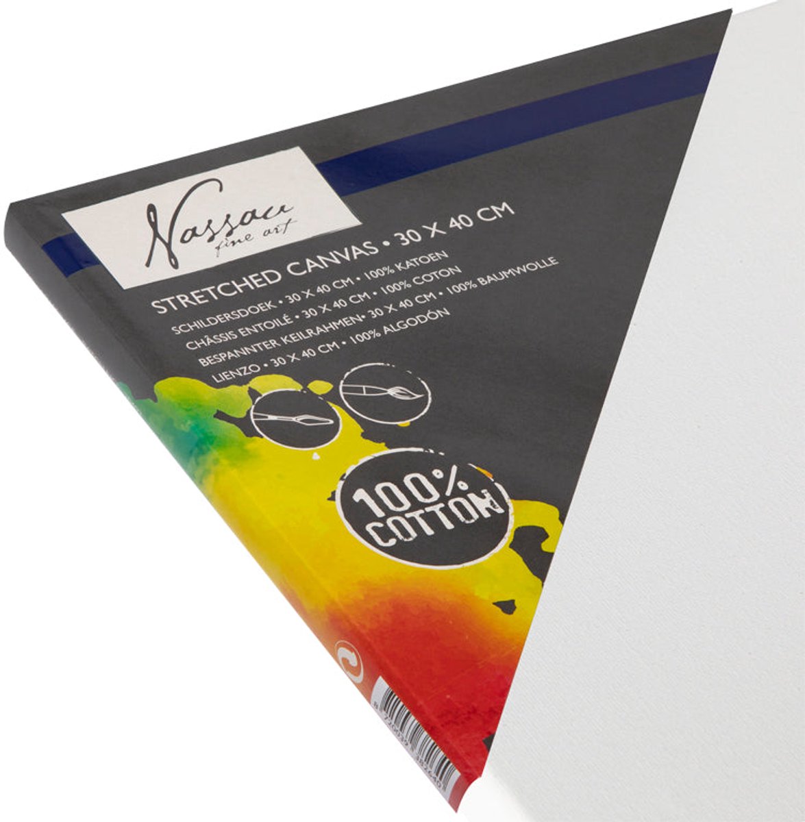 Schildersdoeken Set 12pcs - Formaat 30x40 cm - geschikt voor acryl-, olie- en aquarelverf - hoogwaardige kwaliteit canvas - perfect voor schilderijen op middelgroot formaat — afbeelding 3