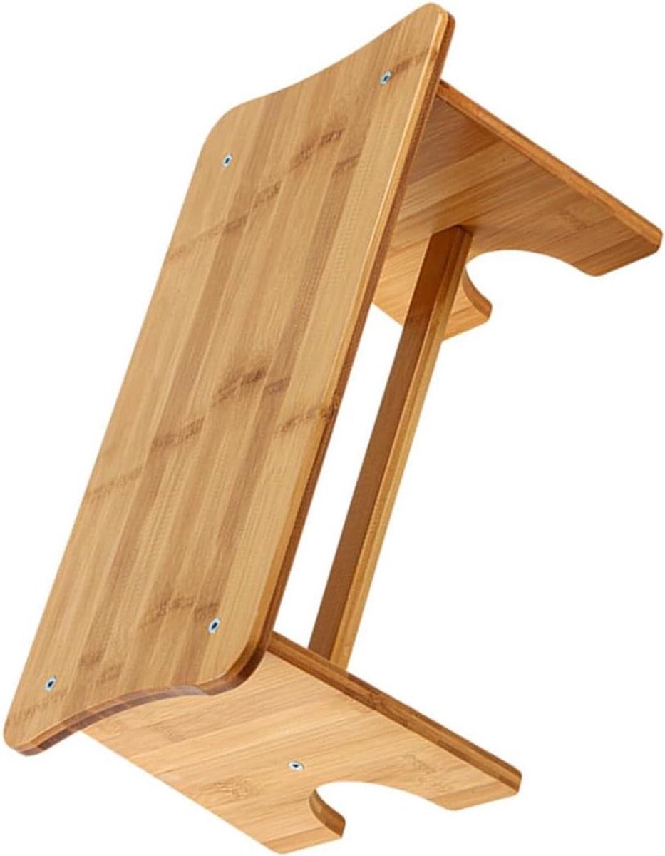 Antislip Toiletkrukje - Voetenbank Badkamer - Badkamer Ondersteuning - Compact Antislip Ontwerp - Niet Gespecificeerd - Houtkleur