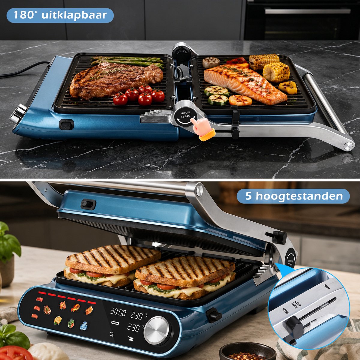 Taylor Swoden Contactgrill - Tosti apparaat thumbnail 4