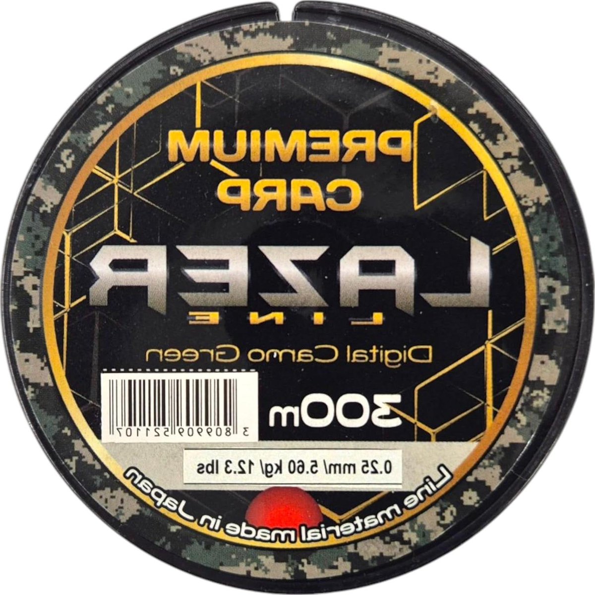 Vislijn Monofilament - Nylon Garen - Karper Vissen - Hoge Slijtvastheid - 300m 0.25mm - Camouflage Groen