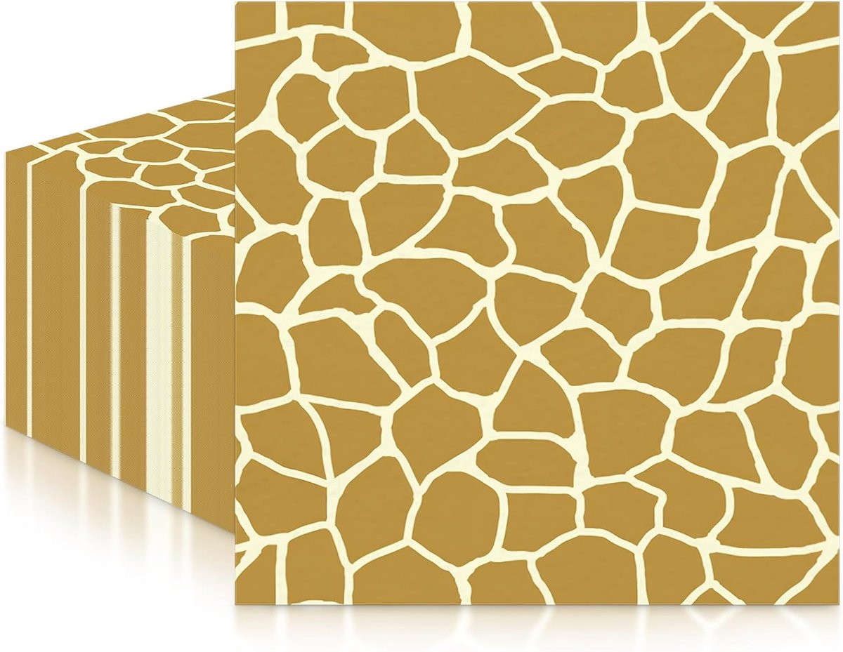 Servetten Papieren - Servetten - Tafel Servetten - Papier - Papieren Wegwerp Servetjes - Feestservetten - Voorjaar Servetten - Lunch/Diner Tafel Decoratie - 2 Laags - Bruin - 33 x 33 cm - 20 Stuks - van Imperatoris