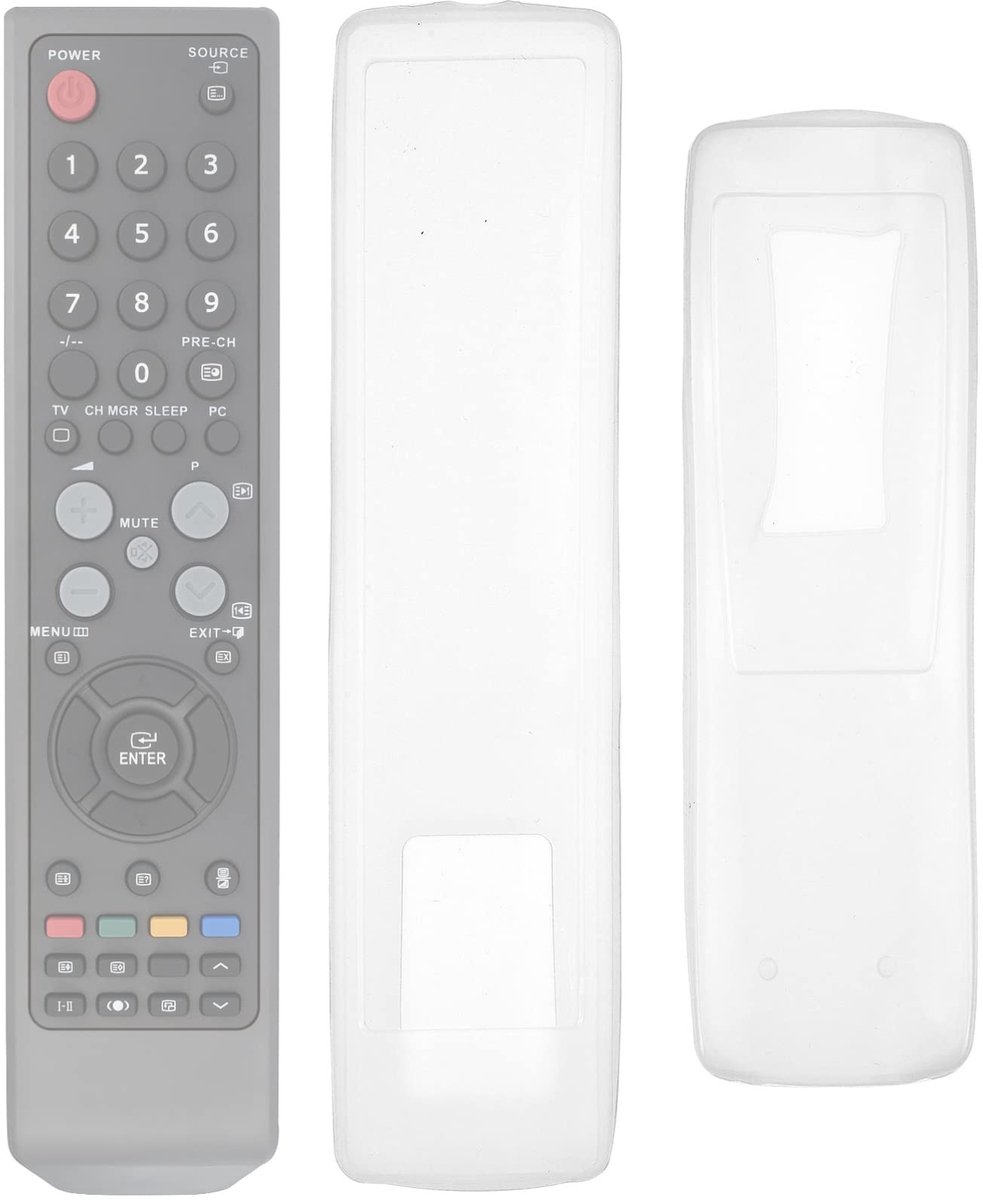 Dailygoody - Afstandsbediening hoes - Bescherming voor afstandsbediening - Transparant en schokbestendig - 3 stuks - Geschikt voor tv en aircondi