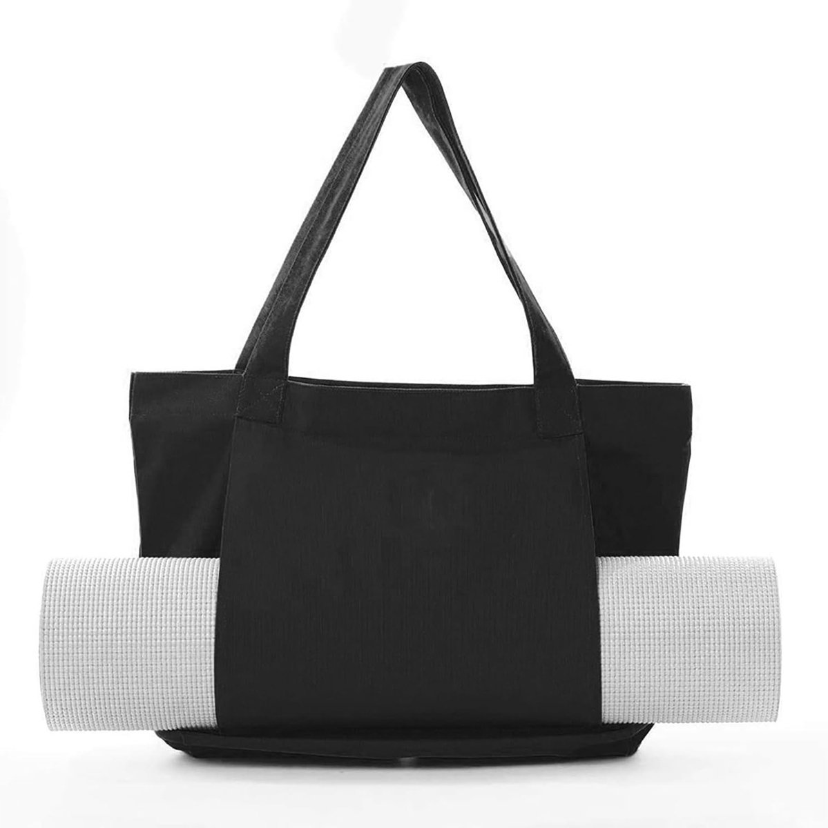 Yoga Tas met Vochtcompartiment, Canvas Met Handvatten, Afneembare Tas voor Yogamat, Ideaal voor Sauna, Reizen en Training