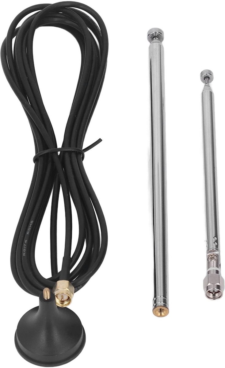 Dailygoody - Ontvanger Ondersteunende Antenne - USB Stick Dongle - Hoge Kwaliteit - 0.1MHz Tot 1.7GHz - Geschikt voor Drone Monitor - Antenne