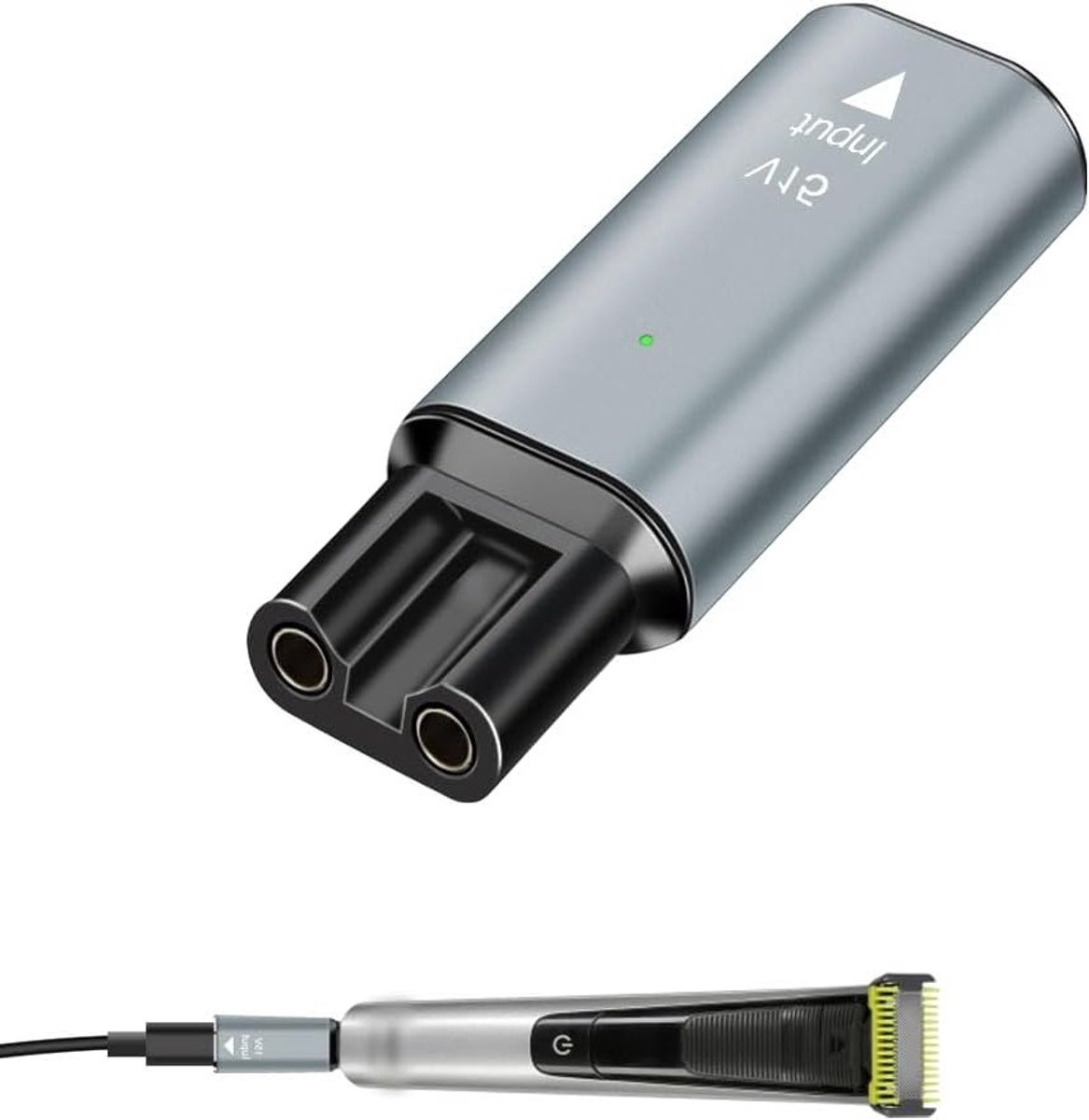Vervangende 15V Type-C Oplader voor Philips Norelco OneBlade Pro en Scheerapparaten - Geschikt voor QP6510, QP6520, QP6530, MG5750, MG7790 - Ideaal voor Elektrisch Scheerapparaat en Grooming Accessoires