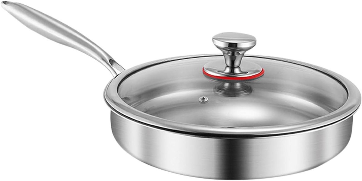Anti-Aanbak Bakpannen - Koekenpan Keukengerei - Koken op Inductie - Krasbestendig Ontwerp - 30 cm - Zwart