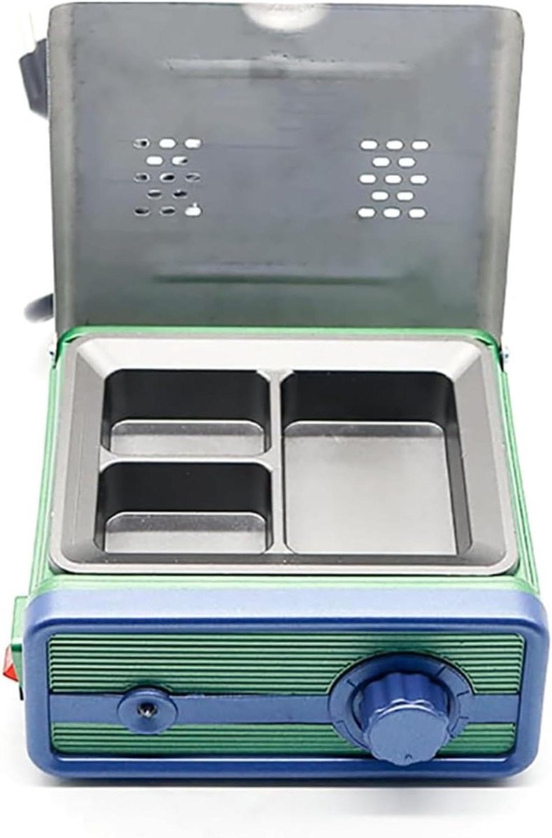Wax Smelter - Harsverwarmer Wax Pot - Tandheelkundig Laboratorium - Constante Temperatuur - 3 Groeven - Wit