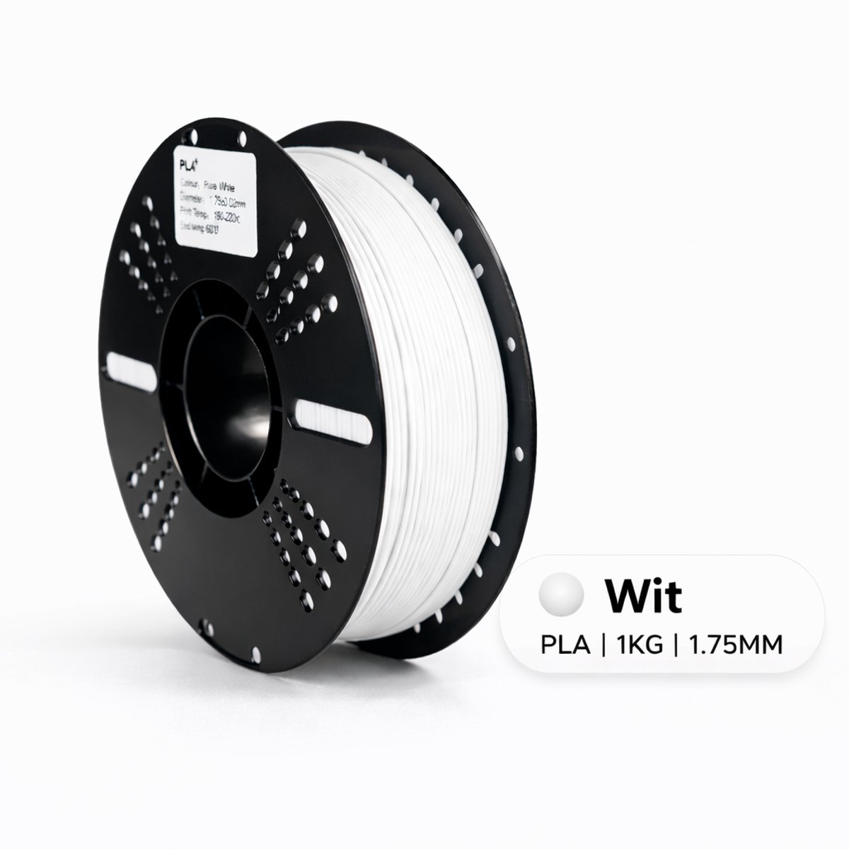 PLA+ Filament Wit 1.75mm 1KG voor 3D-printers