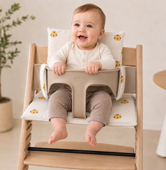 Stoelverkleiner Kinderstoel – Compatibel met Stokke Tripp Trapp – Waterbestendige Kussenset – Tijgerprint