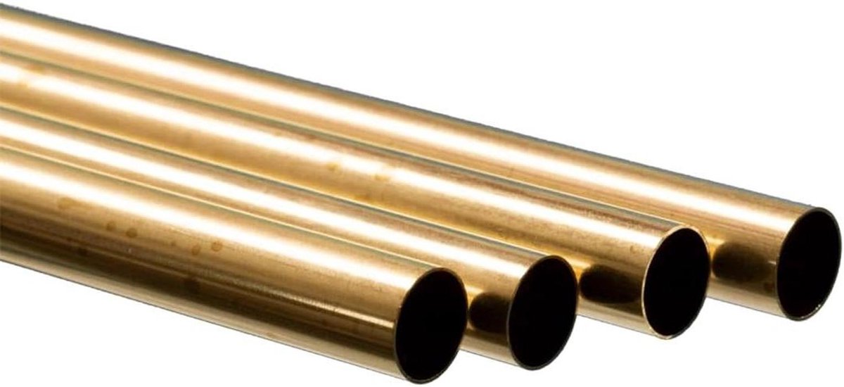 Messing Buis - Metaalbuis Rond - Modelbouw - Naadloos Ontwerp - 12.7 mm OD x 91 cm - Messing