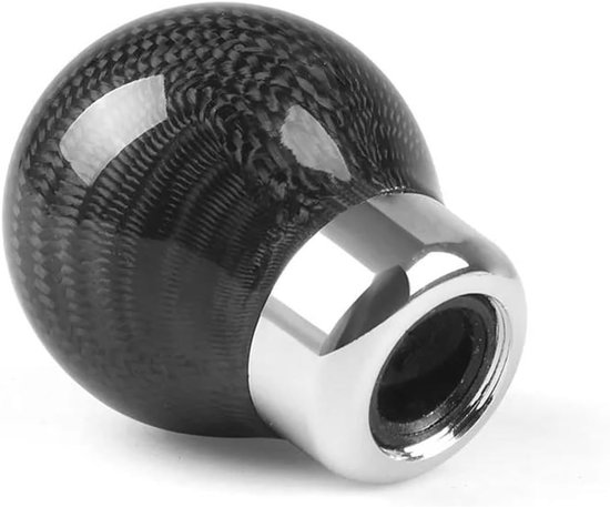 Schakelpookknop Koolstofvezel - Versnellingspook Pook - Verbeteren Rijgevoel - Lichtgewicht Stevig Ontwerp - Universeel 8 10 12mm - Zwart — afbeelding 5