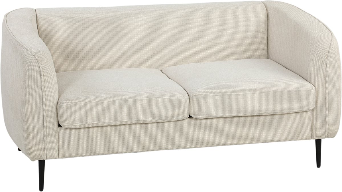 HOMCOM - Tweezitsbank - Gesneden fluweel (100% polyester) - 160 x 76 x 72 cm - Beige