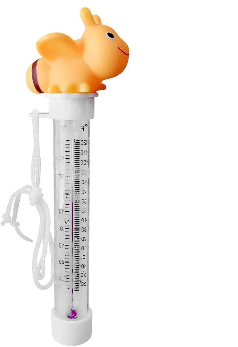 Drijvende Zwembadthermometer - Waterthermometer Badkuip - Water Temperatuur Meten - Grappig Dierontwerp - 21 cm - Kleine bijen