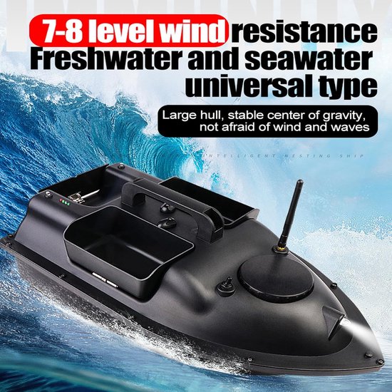 RC Voerboot - Visboot Afstandsbestuurbare boot - Vissen met aas - GPS positionering en 3 aascontainers - 50x17x25cm - Niet gespecificeerd — afbeelding 5