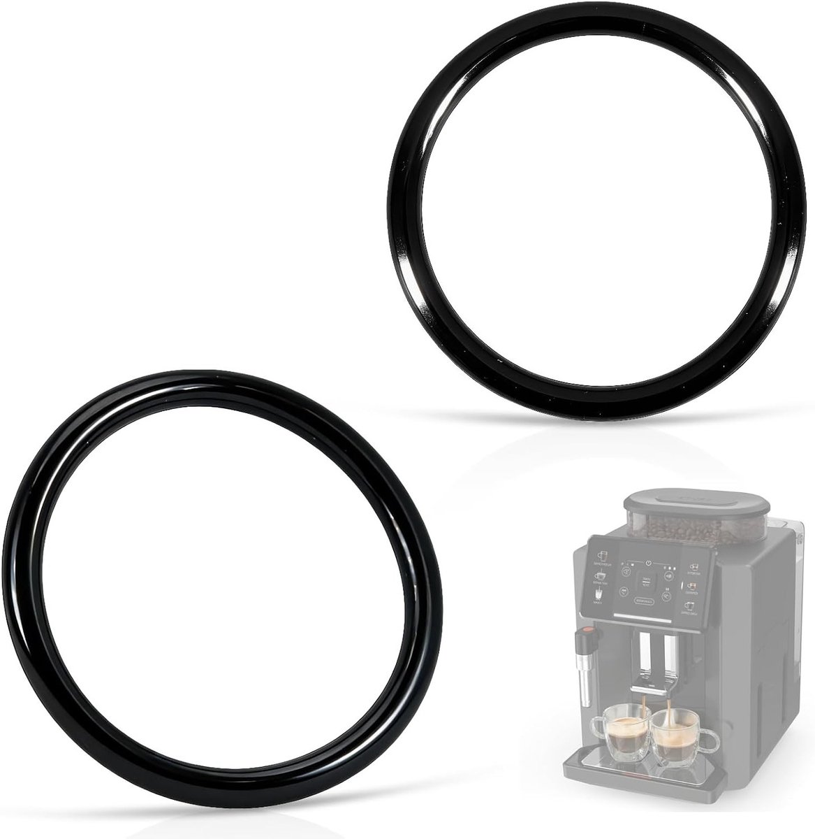 Sealingringen voor Volautomatische Koffiemachine - 2 Stuks Vervangingsset voor EA/XP en Rowenta ES, O-Ringen voor Optimale Koffiesmaak en Duurzaamheid