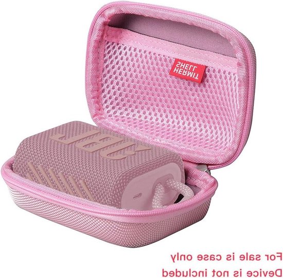 Draagbare Hard EVA Reiskoffer voor JBL GO 4 en GO 3 Bluetooth Speaker - Roze, Bescherming en Opbergruimte — afbeelding 5