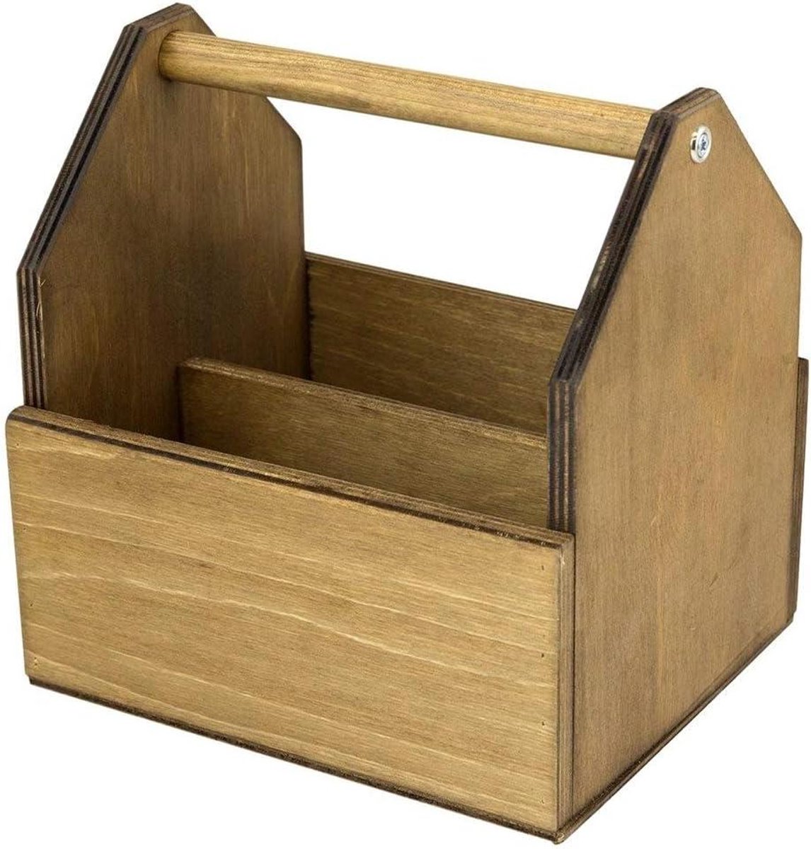 Kruidenhouder Hout - Tafel Organizer - Horeca Gebruik - Met Draaggreep - 200 x 155 mm - Zwart