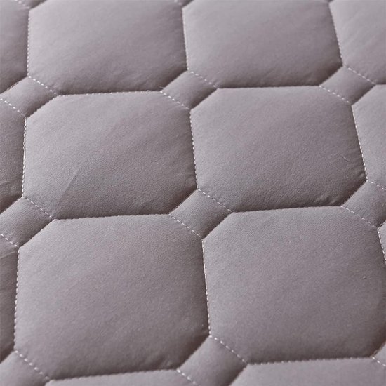 Japanse futonmatras - Vloermatras logeerbed - Comfortabel slapen - Opvouwbaar en draagbaar - 100x200cm - Grijs — afbeelding 2