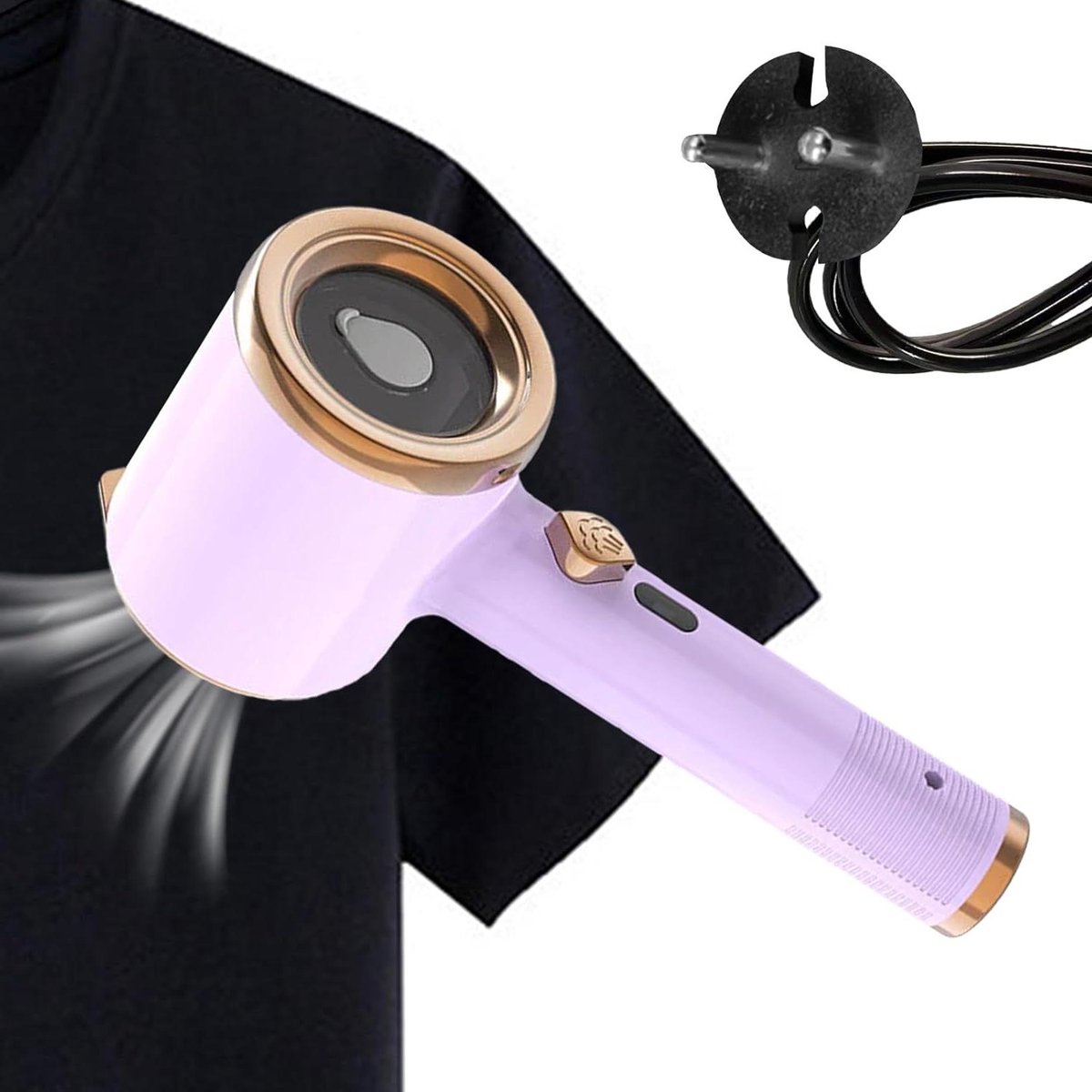 Handstrijkijzer - Reisstrijkijzer Stoomstrijkijzer - Kleding Strijken - 2 in 1 Functie - Compact - Wit