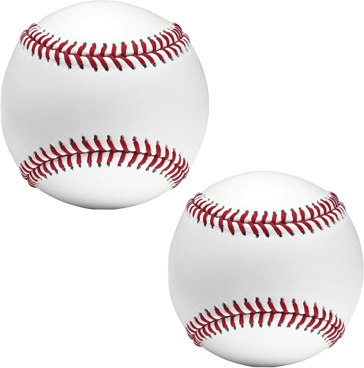 Honkbalballen Set - Trainingsballen Oefenballen - Sport Training - Handgestikte Naden - 7.2 cm - Wit