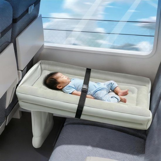 Autoluchtbed - Opblaasbaar Slaapbed - Reizen met Kinderen - Ingebouwde Elektrische Pomp - 80x50x42cm - Enkel — afbeelding 4