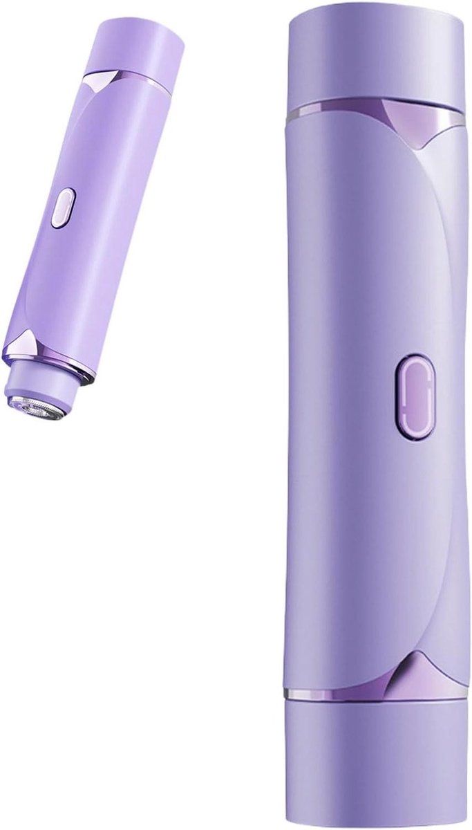Bikini Trimmer - Gezichtshaarverwijderaar Body Shaver - Persoonlijke Verzorging - Dubbele Scheerkop - 18 cm - Wit