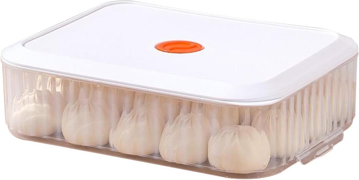 Opvouwbare Broodrijsdoos - Rijsmand Deegcontainer - Brood Bakken - Stapelbaar Ontwerp - 36 x 24.4 x 10.3 cm - Wit