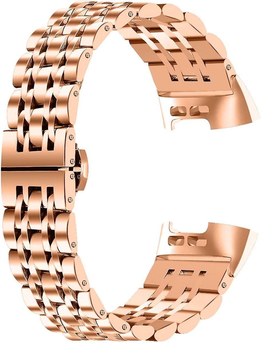 Roestvrijstalen Band - Armband Horloge - Smartwatch Personaliseren - Fijn Gepolijst Oppervlak - 139-210 mm polsomtrek - Zilver