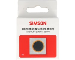 Simson Binnenbandpleisters 25 mm voor lekke fietsbinnenbanden en snelle bandreparatie