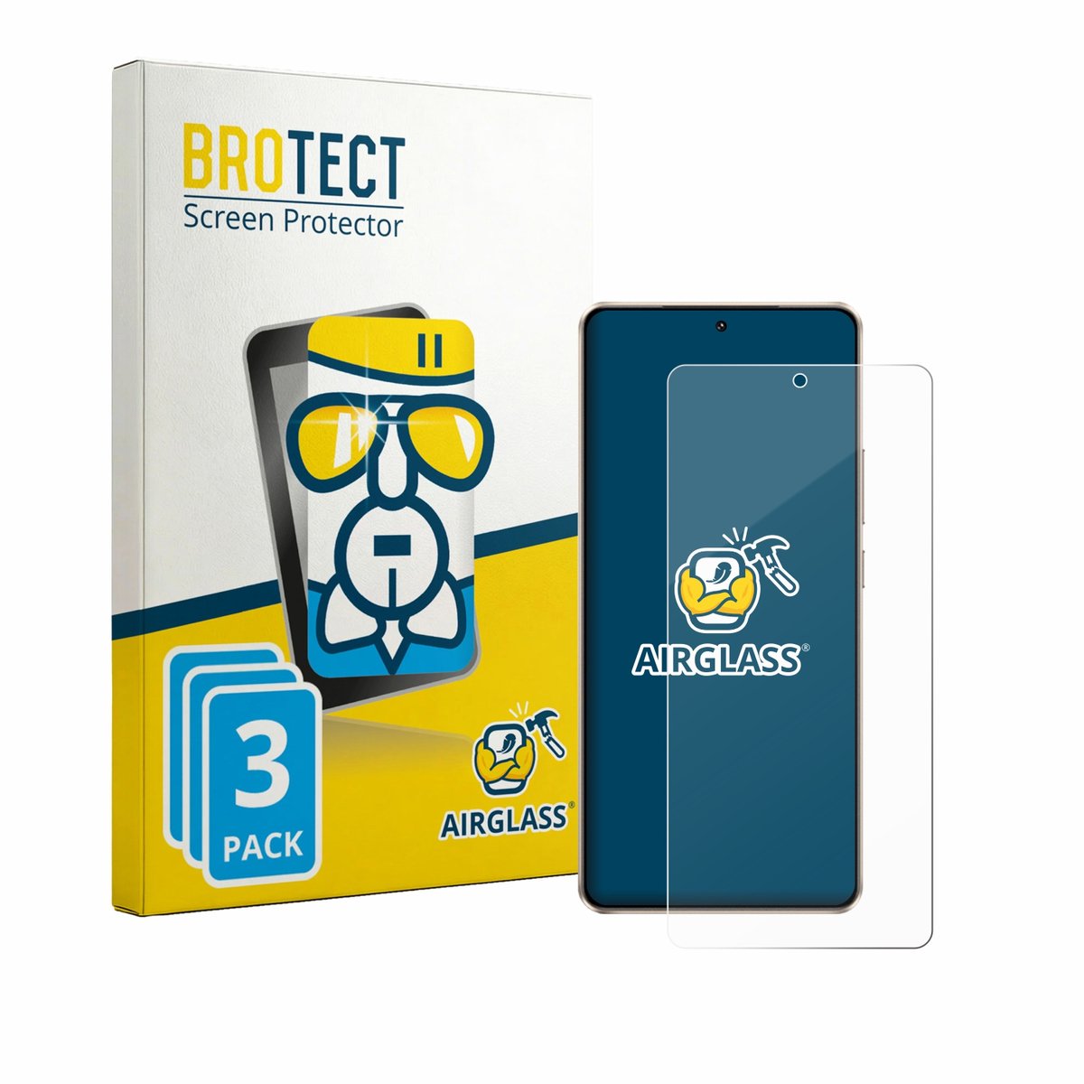 Screenprotector 3 Stuks voor iQOO Z10 Turbo Plus Beschermglas transparant