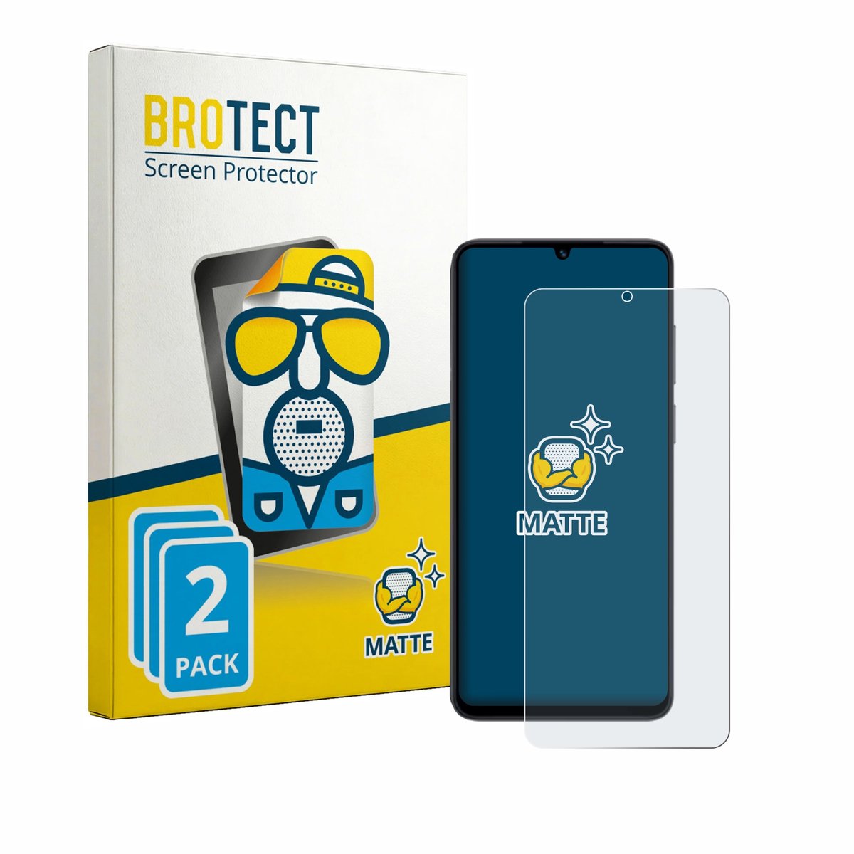 BROTECT - Screenprotector voor Honor X5d Plus - Folie Beschermfolie matte 2 Stuks