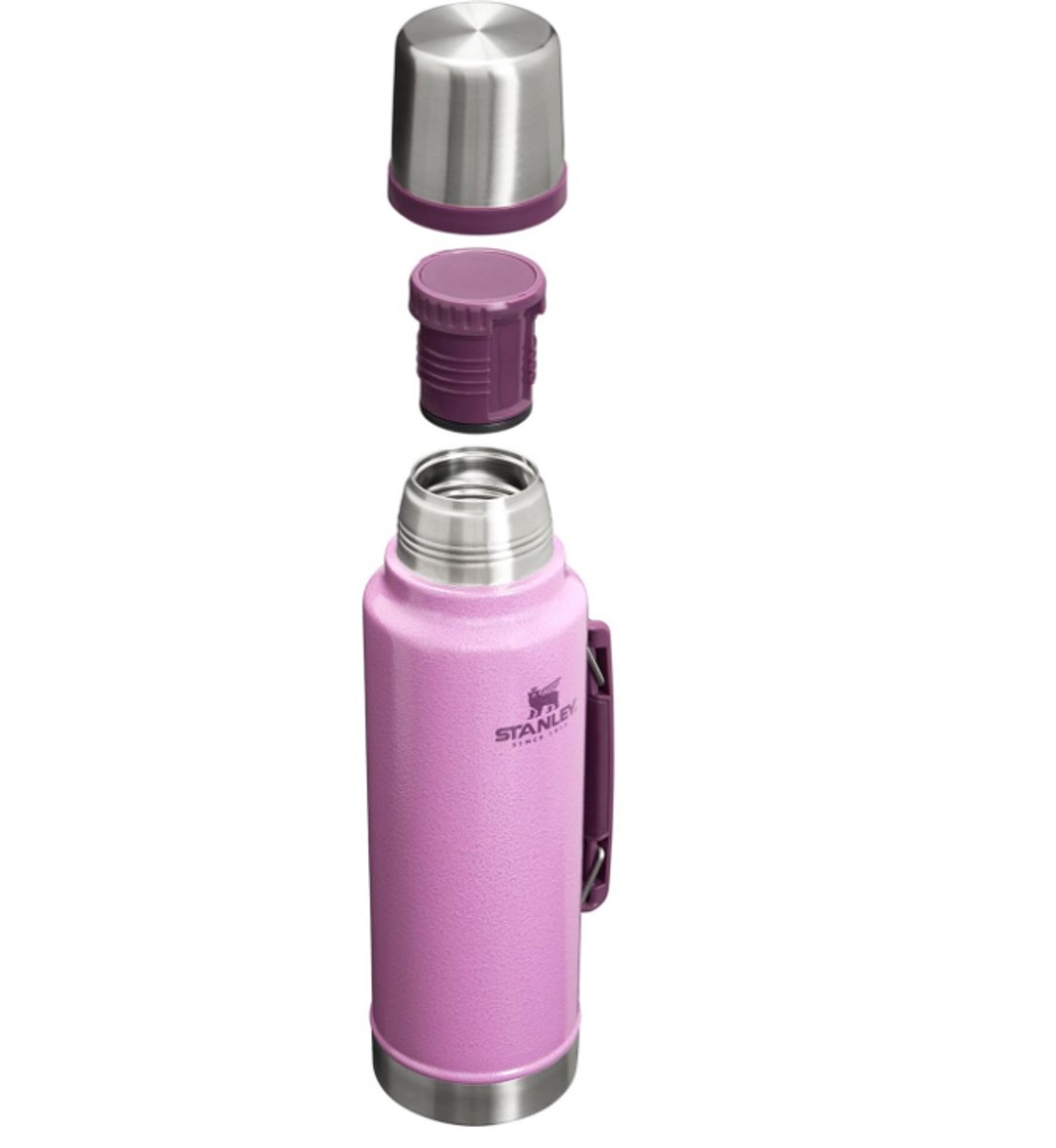 Stanley Classic Legendary Thermosfles (1.4L) met Handvat – RVS Vacuümfles met Bekerdeksel – Lekvrij – Houdt Drank 24u Warm/Koud – BPA-vrij – Hammertone Lilac – foto 3