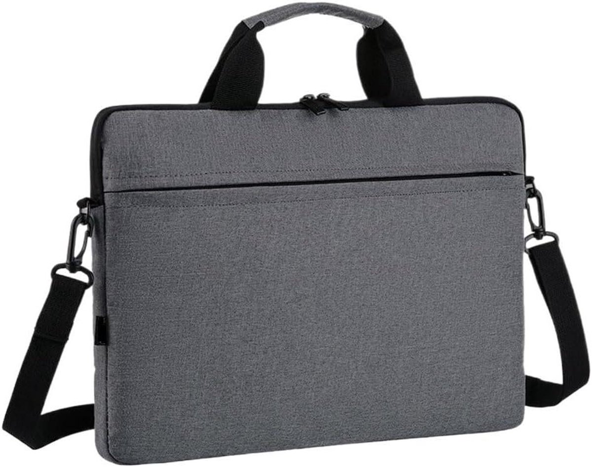 Laptoptas - Schoudertas Handtas - Veilige Opslag - Waterdichte Rits - Tot 16 inch - Zwart