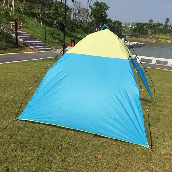 Strand Shelter - Zonnetent - Buiten Ontspannen - Waterdicht UV-bestendig - 230 x 210 cm - Grijs Zwart — afbeelding 4
