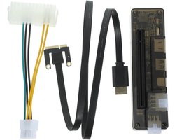 Externe Grafische Kaart Dock - Laptop GPU Uitbreiding - Krachtige Prestaties - Universele Compatibiliteit - 13.8 cm Lengte - Multicolor