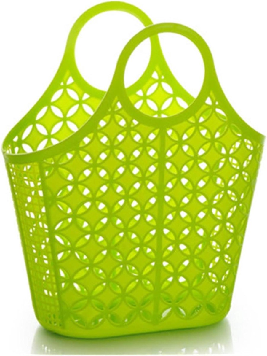 Opbergmand - Badmand mand - Huishoudelijk gebruik - Zachte plastic constructie - 1 stuk - Bruin