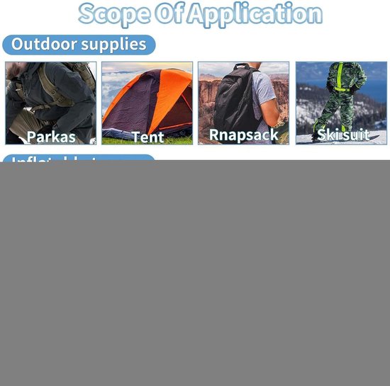 Reparatieset Opblaasbaar - Luchtbed Plakker - Waterdicht Repareren - Zelfklevend TPU - 12 Stuks - Transparant — afbeelding 4