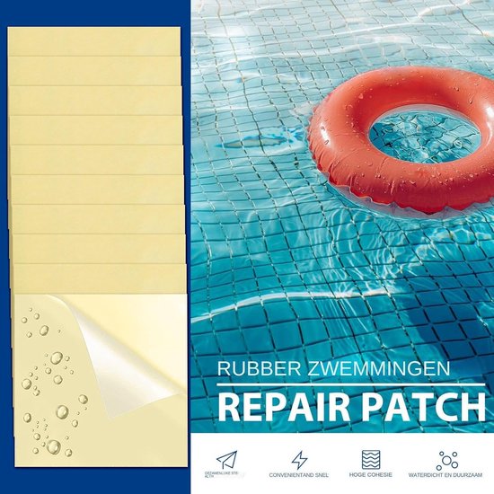Reparatieset Opblaasbaar - Luchtbed Pleisters - Snelle Reparatie - Zelfklevende Film - 40 Stuks - Transparant — afbeelding 2