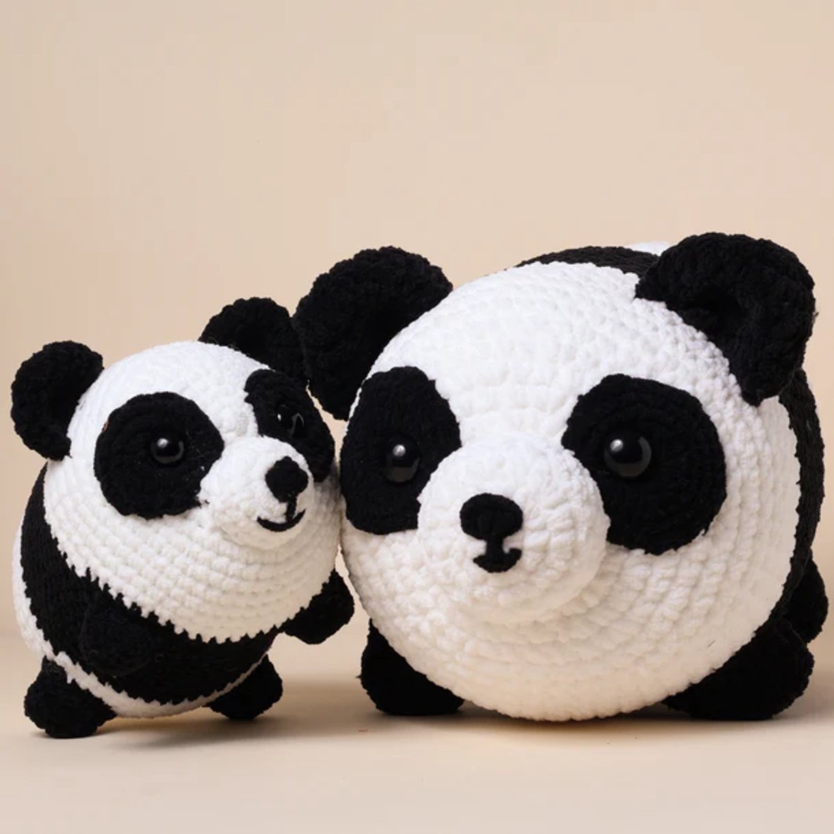 Momo de ruezenpanda uit Chubby Crew (gemaakt met Big darling) met patroonboekje