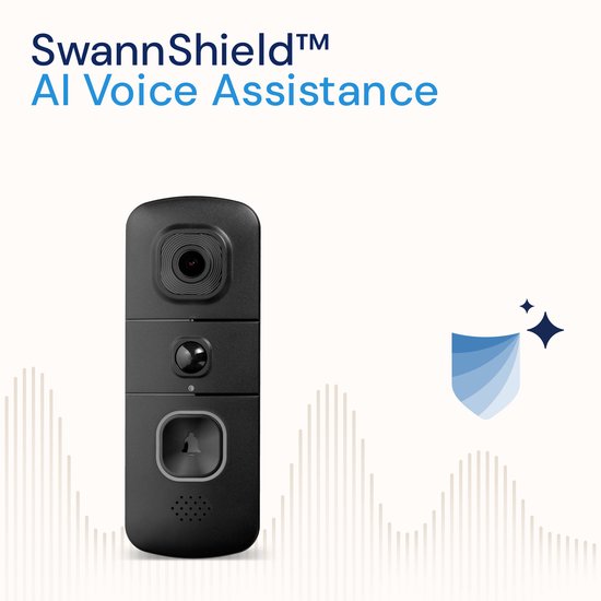 Swann EVO Video Deurbel - Slimme Video Deurbel - Inclusief Chime - SwannShield™ AI Voice Assistant - 2K ultra HD video - Accu - Nachtvisie - Geen Abonnement van Merkloos — afbeelding 2
