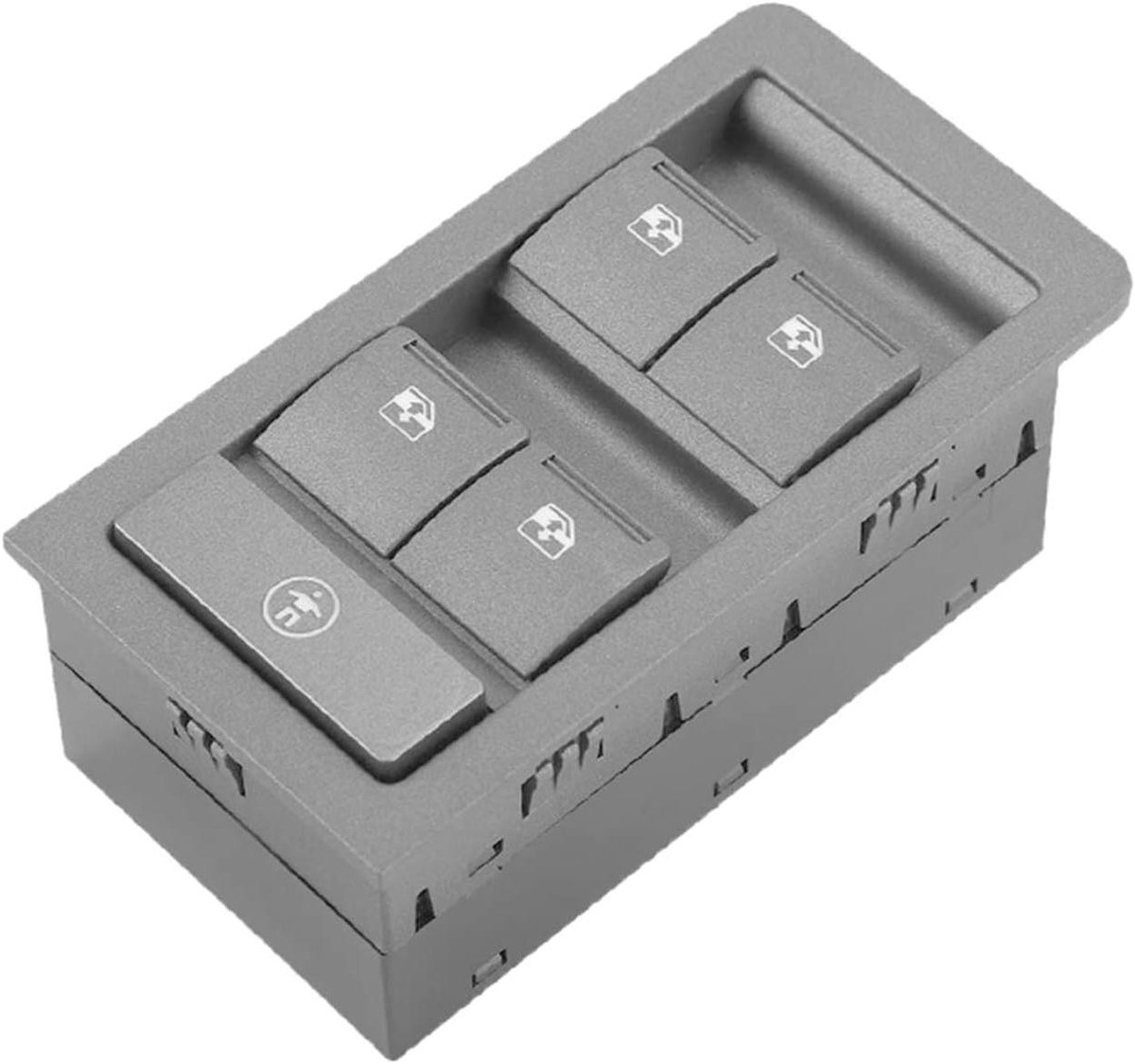 Raambediening Schakelaar - Elektrische Raamknop - Auto Interieur - Directe Vervanging - ABS Metaal - Zwart