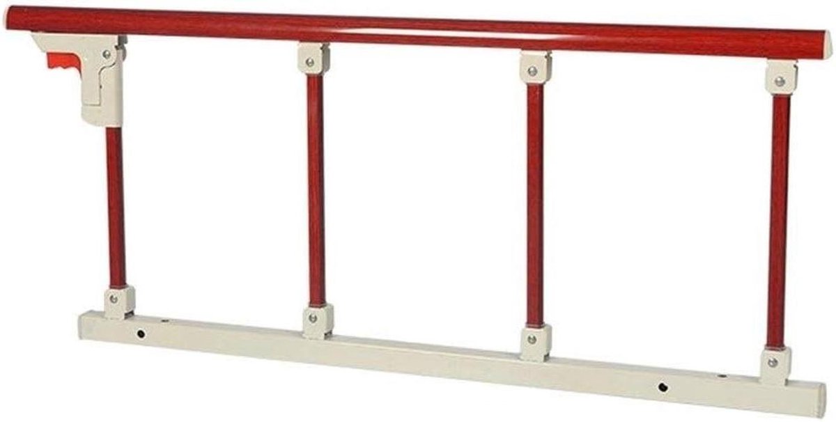 Bedhek Veiligheidsgreep - Handgreep Bed - Veilig In Bed - Inklapbaar Ontwerp - 95-40 cm - Zilver